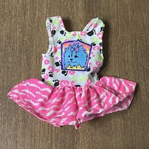 Vintage 1990s Skipper‎ Pet Pals Puppy Dress Pink Zebra Skirt Barbie Outfit